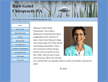 Tablet Screenshot of barbgettelchiropractic.com